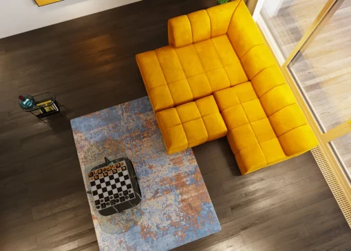Hocker Belami Velvet Amber