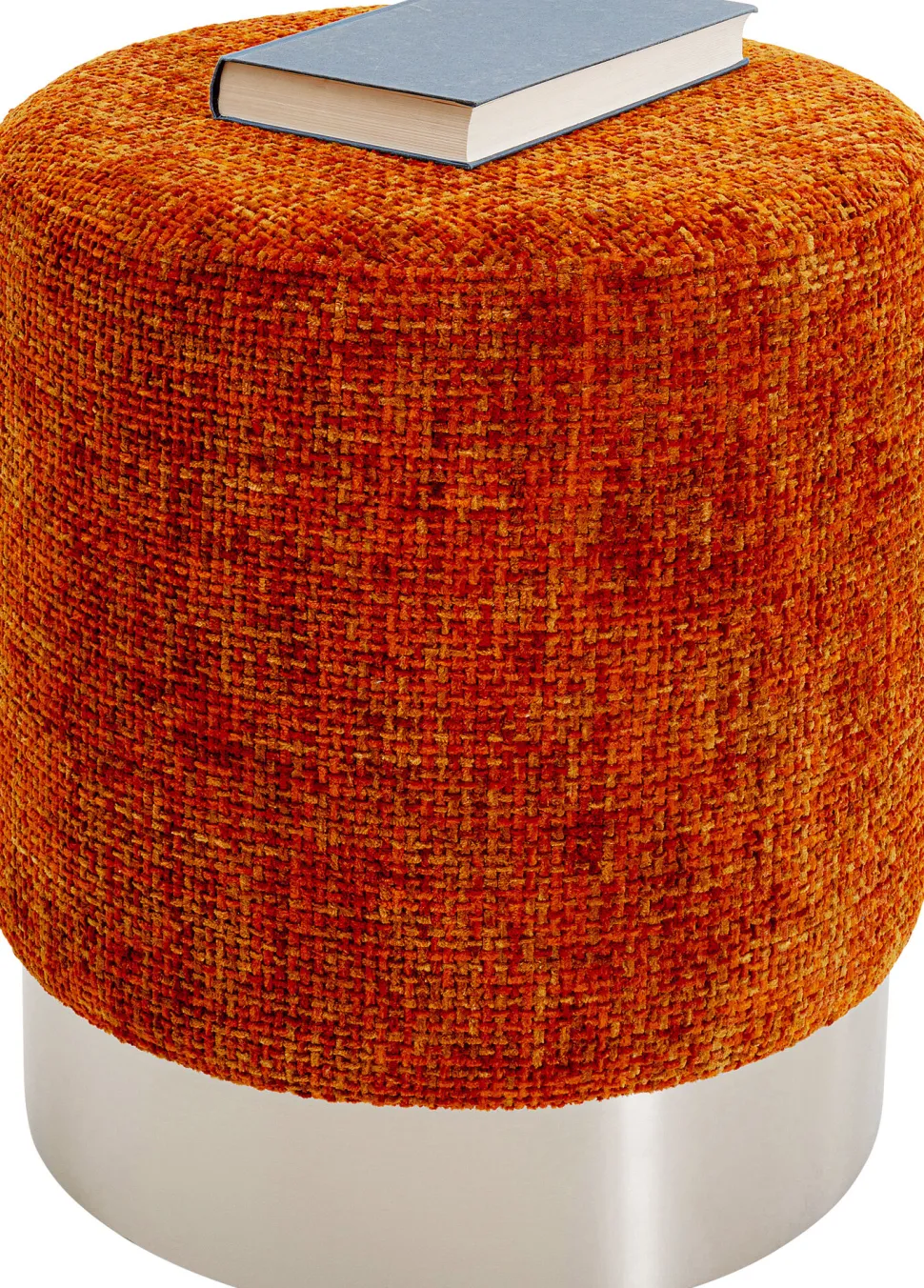 Hocker Berry High Silber Orange Ø39cm