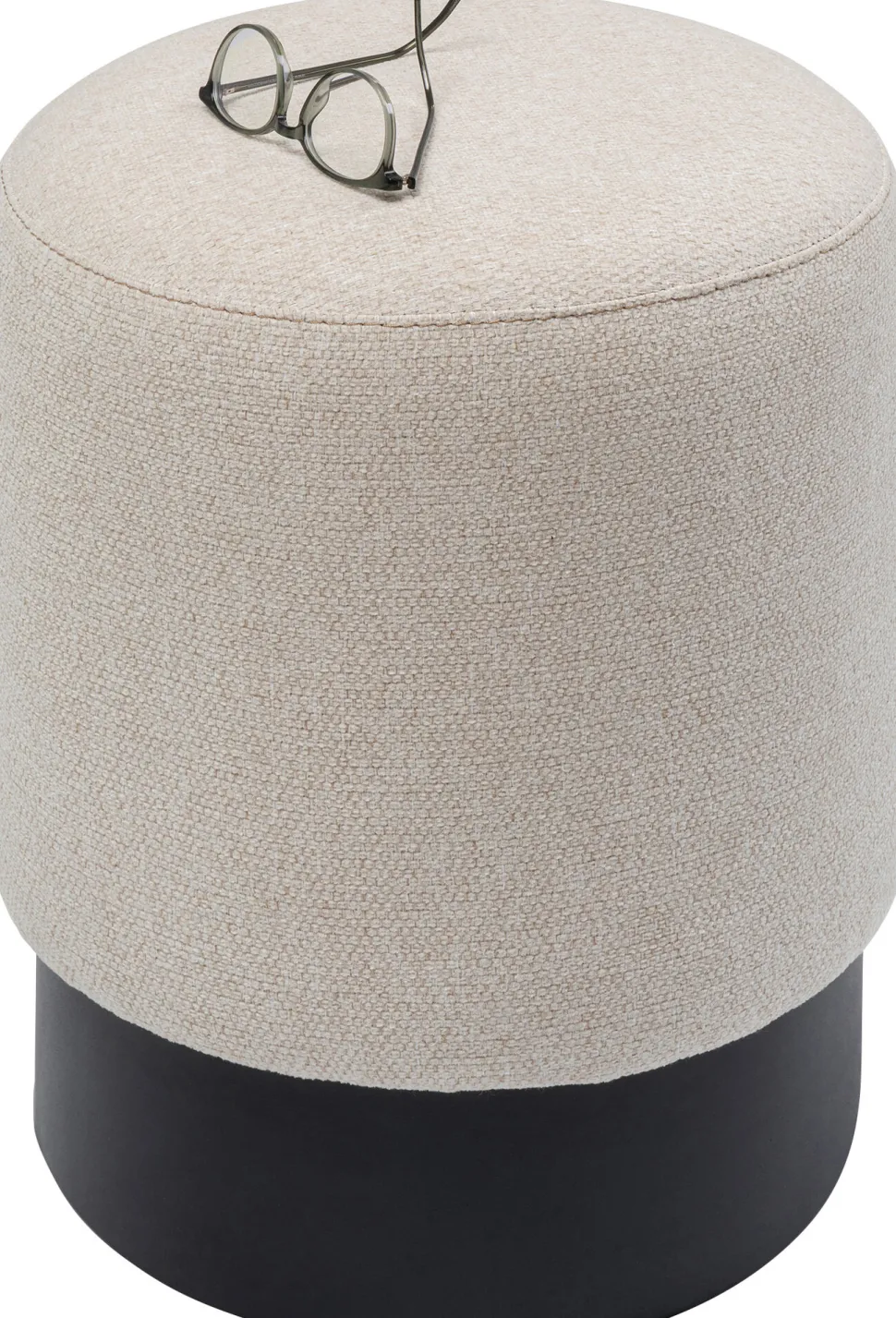 Hocker Cherry Creme Black Ø36cm