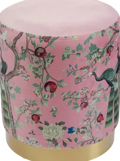 Hocker Cherry Peacock Brass Ø32cm