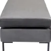 Hocker Gianni Velvet Grau Schwarz