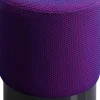 Hocker Jody Lila Mesh Schwarz Ø35cm