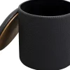 Hocker Venezia Storage Anthrazit Ø40cm