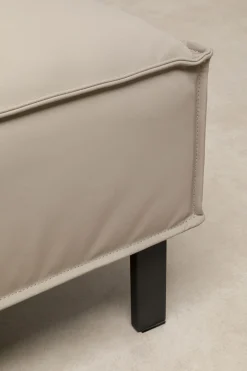 Hocker Victor Leder Grau