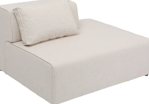 Infinity Ottomane Semi Elements Creme Rechts 120cm