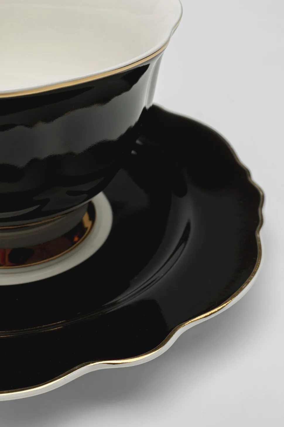 Kaffeetasse Harlequin Schwarz (2/tlg.)