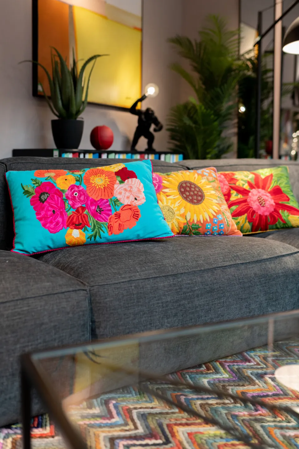 Kissen Fiorista Grün 60x40cm