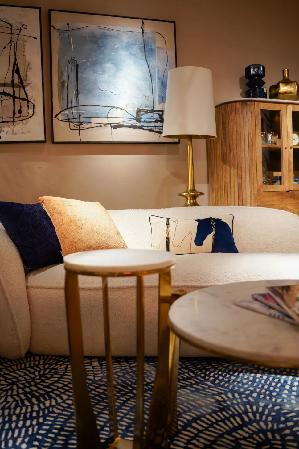 Kissen Horsefaces 28x50cm