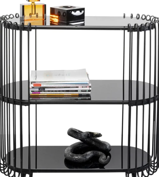 Konsole Wire Schwarz 81x78cm