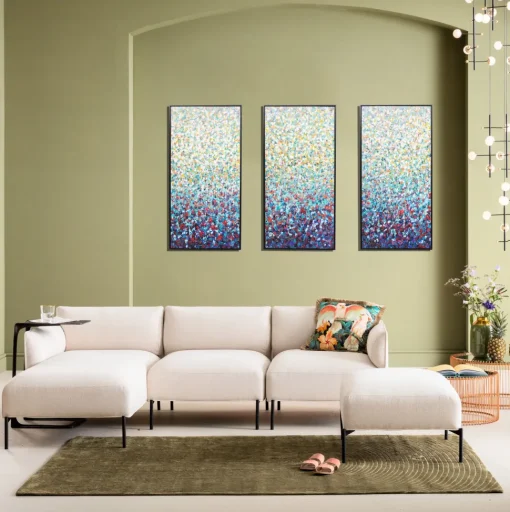 Leinwandbild Konfetti (3/Set) 240x160cm