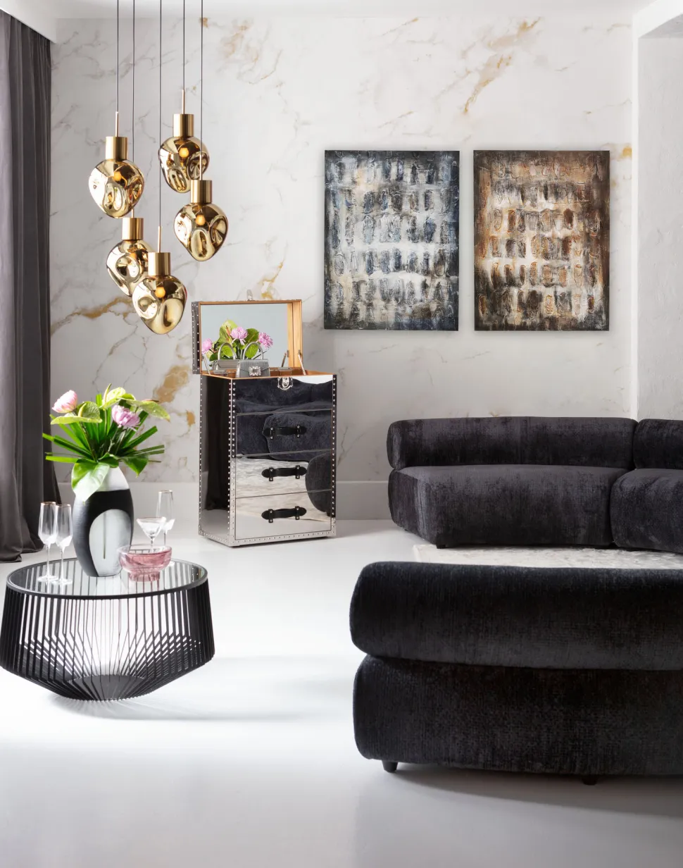 Leinwandbild Shadows Braun 90x120cm