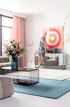 Leinwandbild Tendency Circle Pink 120x120cm