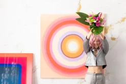 Leinwandbild Tendency Circle Pink 120x120cm