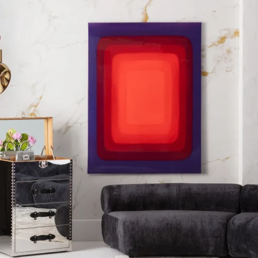 Leinwandbild Tendency Rot 120x160cm