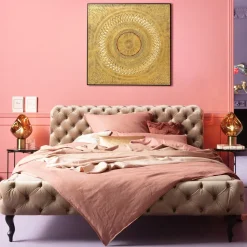 Objektbild Art Geometric Circle Gold 120x120cm