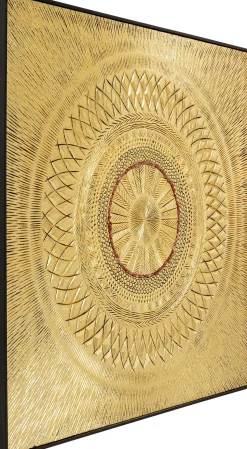 Objektbild Art Geometric Circle Gold 120x120cm