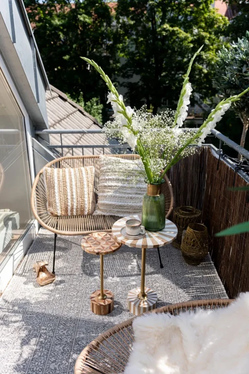 Outdoor Teppich Medaillon 160x230cm