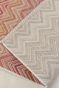 Outdoor Teppich Zigzag Rot 160x230cm