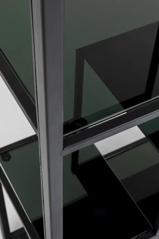 Regal Loft Schwarz 60x195cm