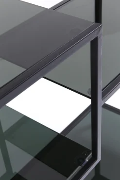 Regal Loft Schwarz 115x100cm