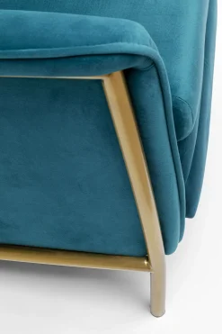 Relaxsessel Lazy Velvet Blau