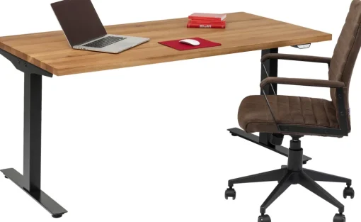 Schreibtisch Office Jackie Eiche Schwarz 160x80