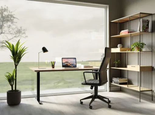 Schreibtisch Office Jackie Eiche Schwarz 160x80