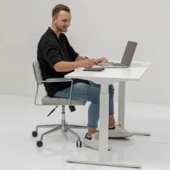 Schreibtisch Office Smart Weiß Weiß 140x70