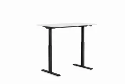 Schreibtisch Office Smart Schwarz Weiß 140x70cm