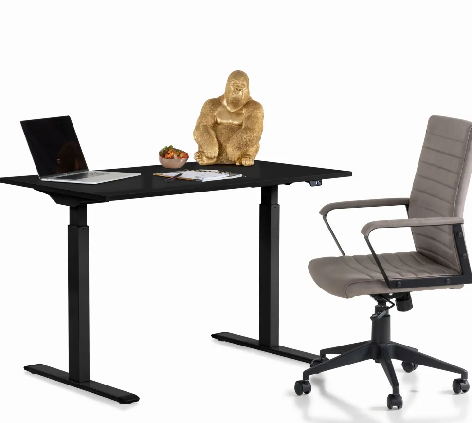 Schreibtisch Office Smart Schwarz Schwarz 120x60