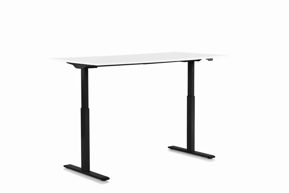 Schreibtisch Office Smart Schwarz Weiß 120x60cm