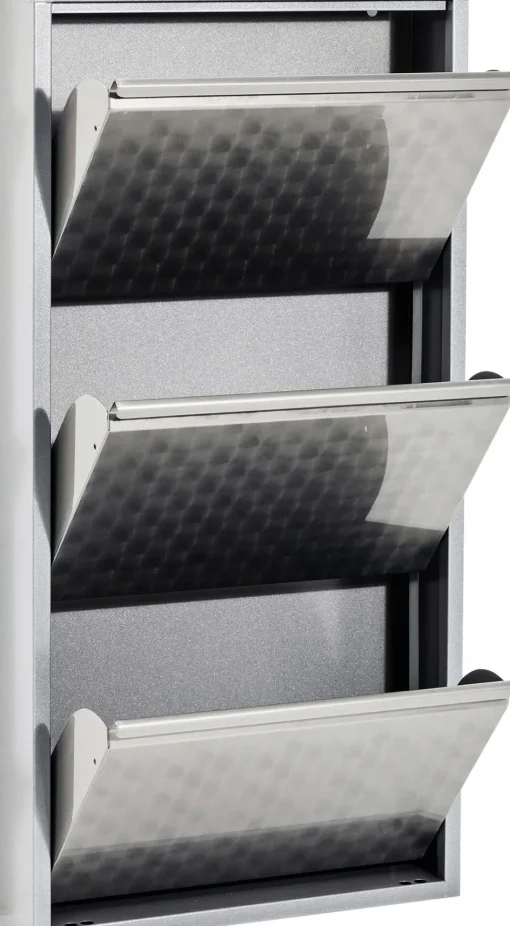 Schuhkipper Caruso 3-er silber/geflext