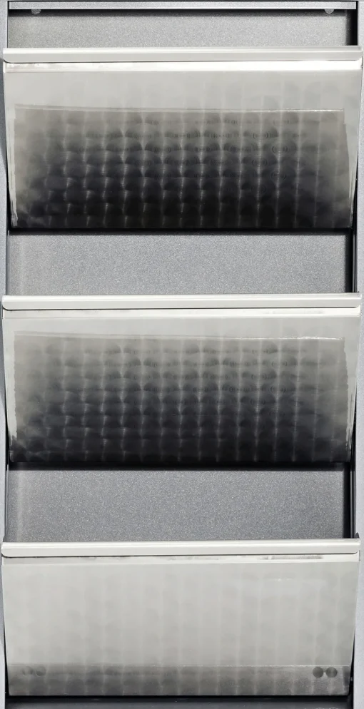 Schuhkipper Caruso 3-er silber/geflext