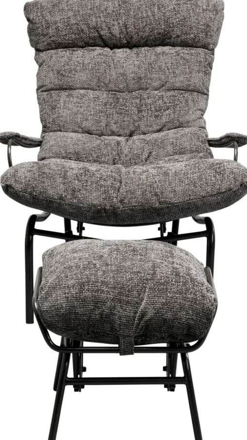 Sessel + Hocker Vienna Swing Grau