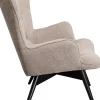 Sessel Black Vicky Hellbraun