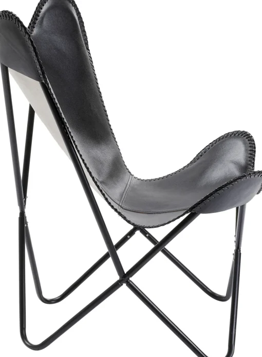 Sessel California Leder Schwarz