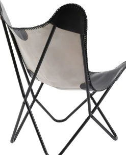 Sessel California Leder Schwarz