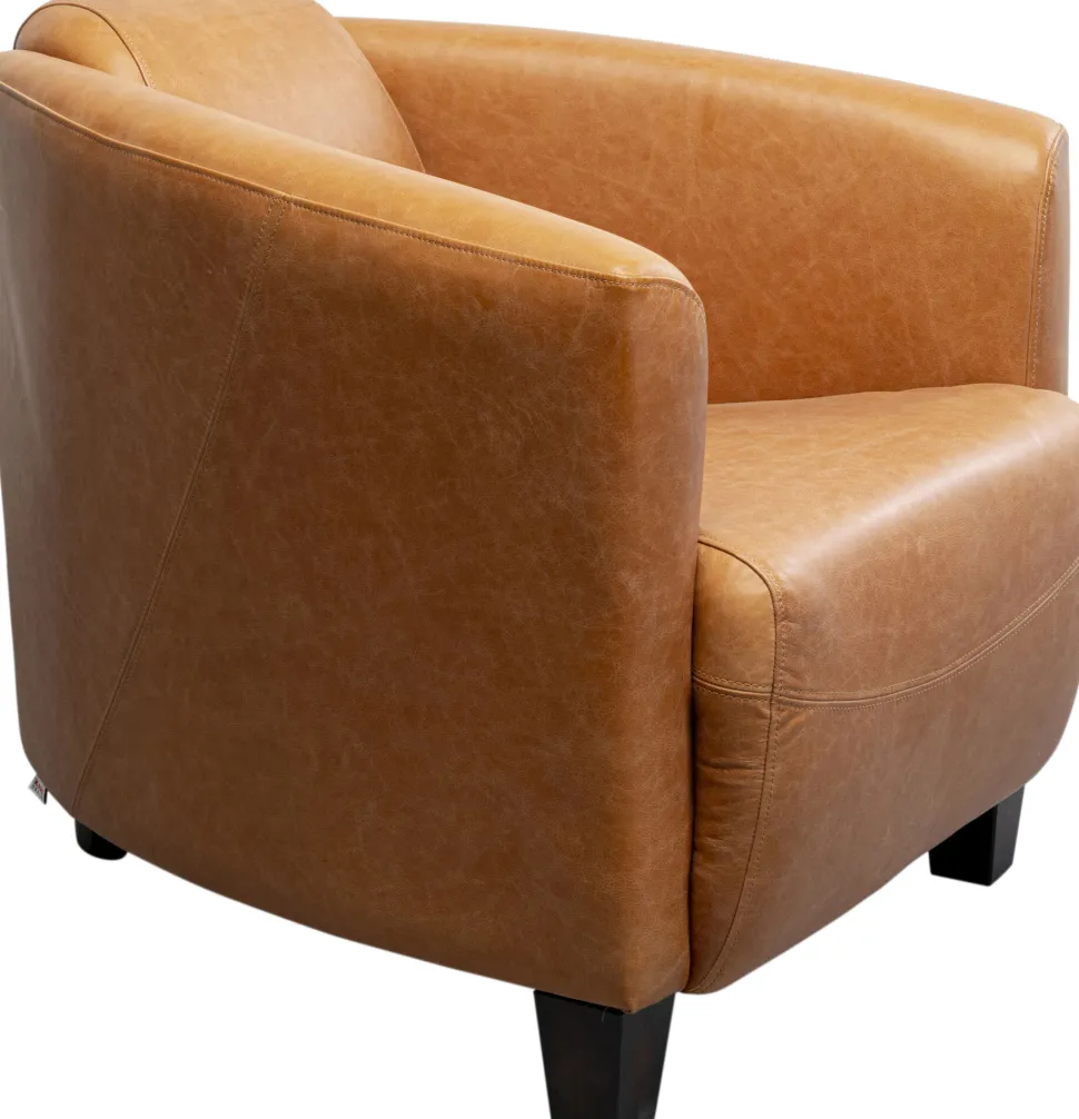 Sessel Cigar Lounge Smart Leder Hellbraun