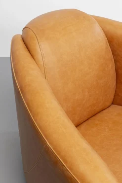 Sessel Cigar Lounge Smart Leder Hellbraun