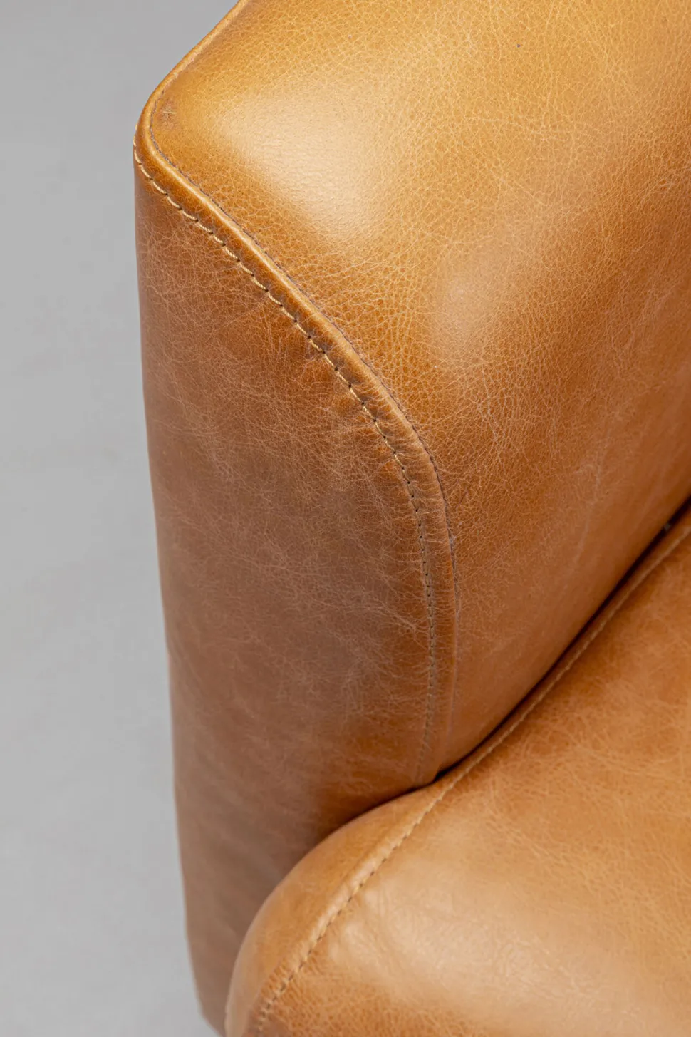 Sessel Cigar Lounge Smart Leder Hellbraun