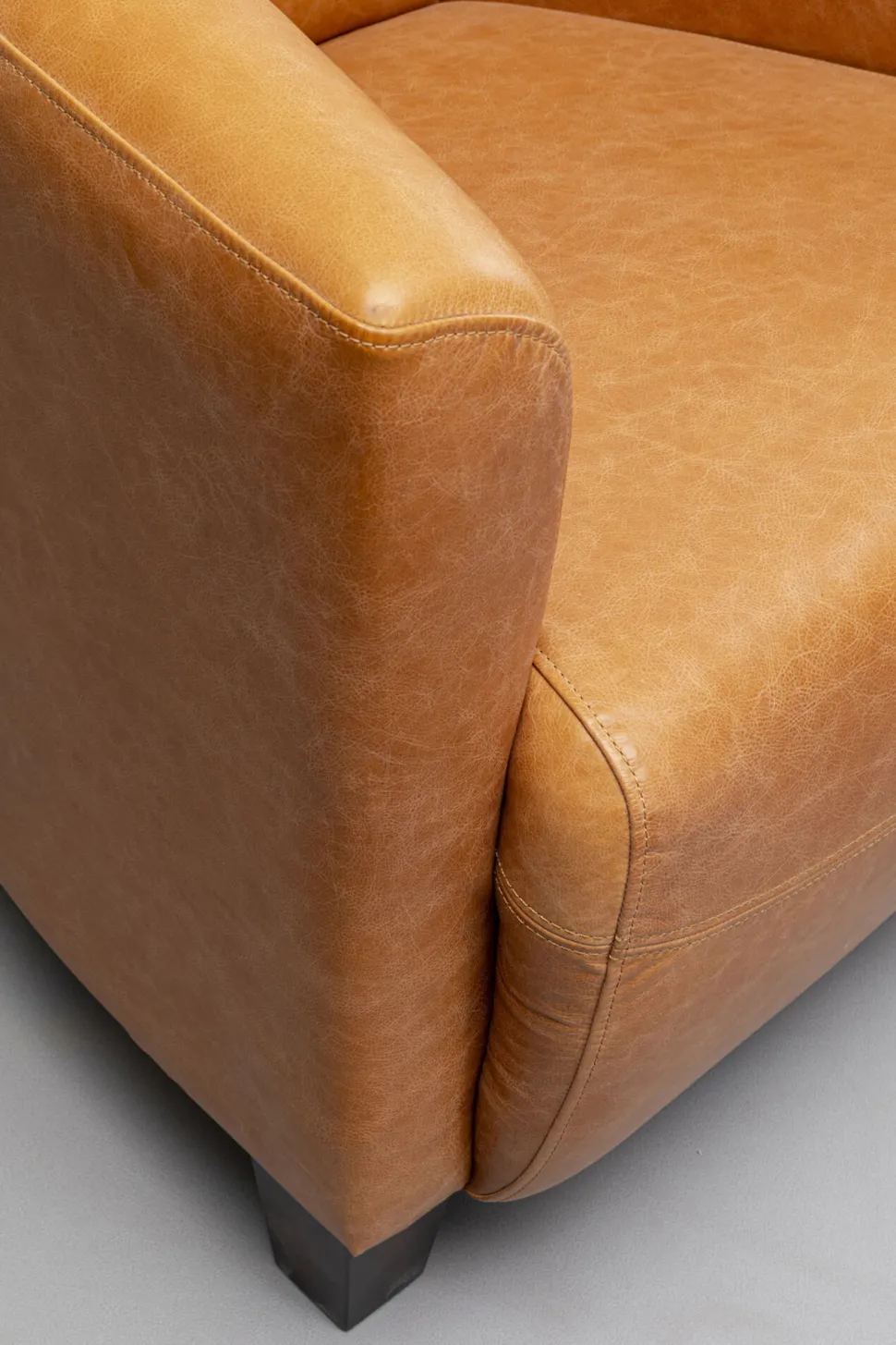 Sessel Cigar Lounge Smart Leder Hellbraun