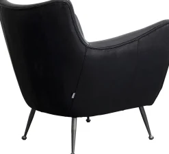 Sessel Goldfinger Smart Leder Schwarz