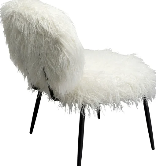 Sessel Hairy Weiß
