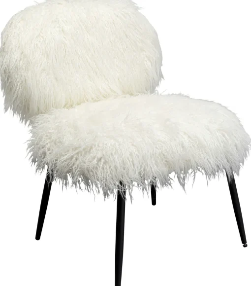 Sessel Hairy Weiß