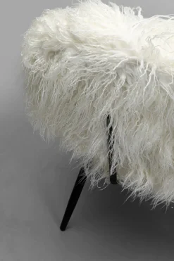 Sessel Hairy Weiß