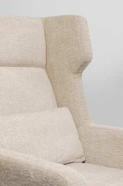 Sessel +Hocker Quinn High Beige
