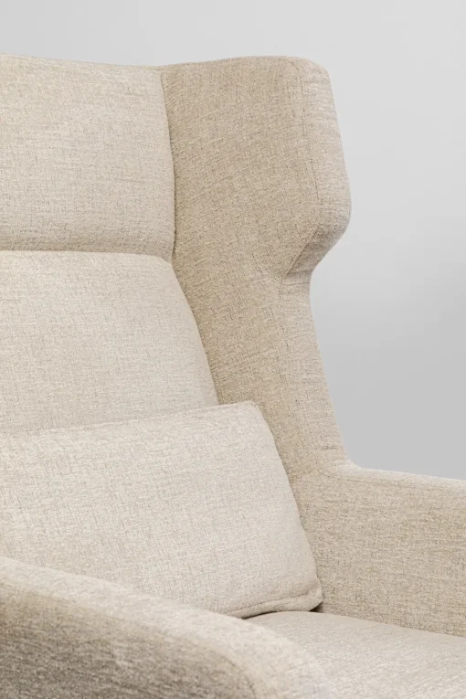 Sessel +Hocker Quinn High Beige