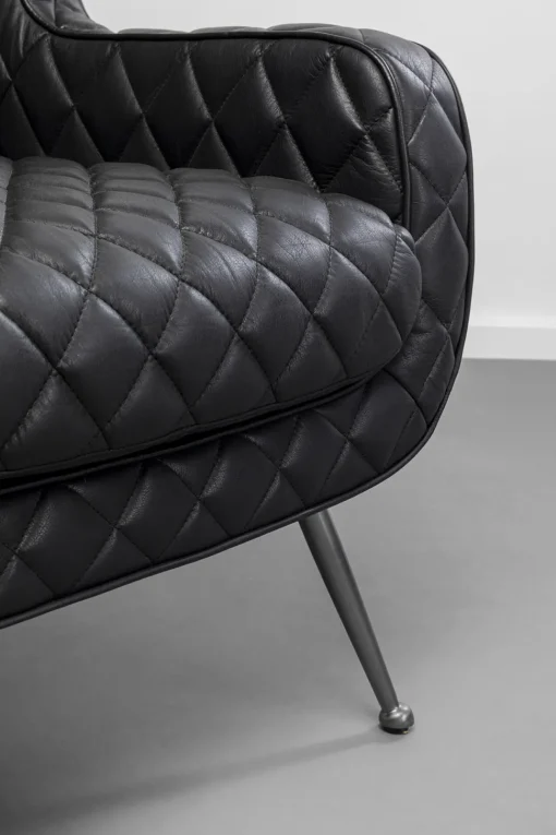 Sessel Nonna Smart Leder Schwarz