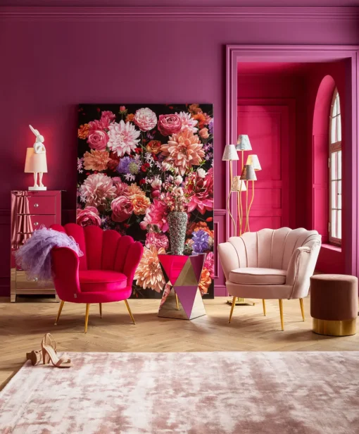 Sessel Water Lily Gold Rosa