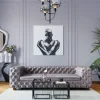 Sofa Desire 3-Sitzer Silbergrau